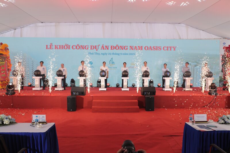 Đông Nam Oasis City chính thức khởi công – Dấu ấn đô thị mới tại trung tâm Việt Trì